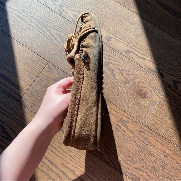 Minnetonka moccasins/flats/loafer size 6 brown suede leather - Picture 6 of 12